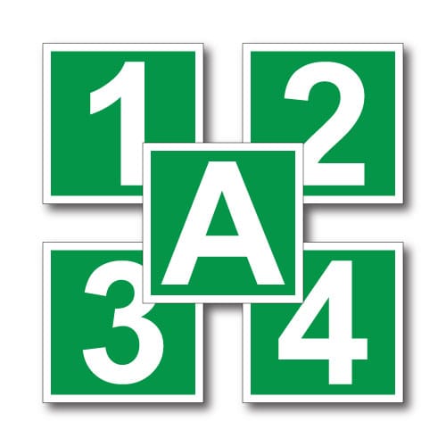 Jälkivalaisevat kerroskyltit