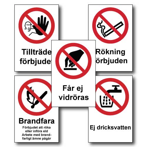 Ruotsinkieliset kieltokyltit