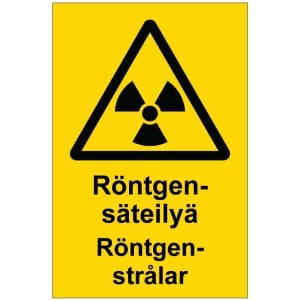 Röntgensäteilyä Röntgenstrålar opaste