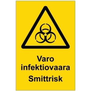 Varo infektiovaara Smittrisk opaste