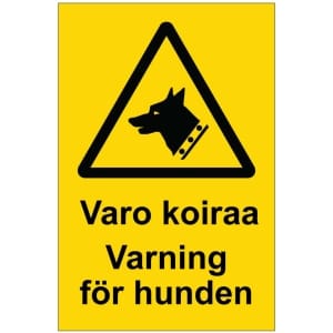 Varo koiraa Varning för hunden opaste
